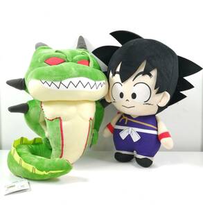 【未使用】2個セット / ドラゴンボールZ めちぁでかぬいぐるみ ポルンガ & 孫悟空 / DORRAGONBALL マスコット ぬいぐるみ (#DHK3B)