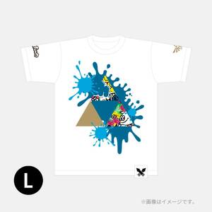 新品 スプラトゥーン3 フェスTシャツ 知恵 Lサイズ 白 Splatoon×ゼルダの伝説 コラボフェス 任天堂 ニンテンドーストア限定 公式グッズ