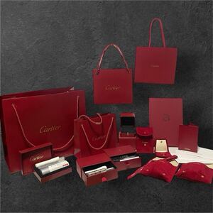 1スタ～★【付属品のみ】Cartier カルティエ 付属品 空箱 腕時計ケース 指輪箱 ショッパー クリーニングキット 時計本 中古品