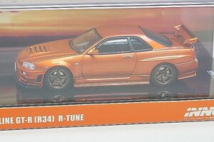 INNO イノモデル 1/64 NISSAN 日産 Skyline スカイライン GT-R (R34) R-Tune オレンジ IN64-R34RT-ORG