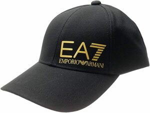 正規品 新品 EMPORIO ARMANI エンポリオ アルマーニ EA7 キャップ 帽子 メンズ ブラック 黒 ゴールド お洒落 サイズ調整可能