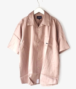 【1スタ】新品未使用 定価19,800円 Size 2 DESCENDANT PIER SATIN SS SHIRT ディセンダント 半袖シャツ メンズ 211TQDS-SHM03 PINK 正規品