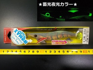 廃番 ヨーヅリ アオリーQエース 3.5号 #LGBW/夜光ゴールドエビブラウンダイヤ 箱入 DISCONTINUED YO-ZURI AURIE-Q ACE SQUID JIGS