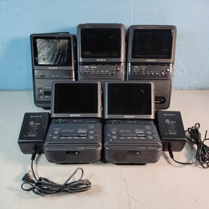 SONY ソニー VIDEO TV RECORDER WALKMAN Video8 ポータブルビデオデッキ(GV-500 3台) (GV-300 2台)ジャンク品 レトロ 管理番号 2405283