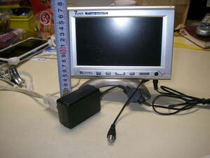 ■ZTO-217 ■　ZTYP3 7inch TFT colr monitor /TV 7インチカラーモニターTV　定格入力　12VIA　スタンド付き　ジャンク品