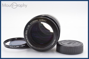 ★実用美品★ ニコン NIKON NIKKOR-Q・C Auto 135mm F2.8 非Ai 前後キャップ&レンズフィルター付 同梱可 #a33