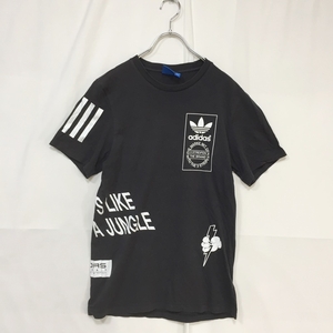 Adidas/アディダス 半袖Ｔシャツ トレフォイルロゴ 綿100％ ブラック 黒 メンズ サイズＳ