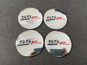 SSR ホイール センターキャップシール 56.5ｍｍ 4枚セット アルミ製 カーステッカー 自動車 ●447番