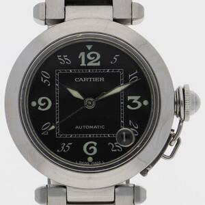 CARTIER カルティエ W31043M7 パシャ ブラックダイヤル SS 自動巻き ユニセックス 【123675】