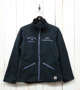 Carhartt カーハート＊Crowley Softshell JKT ソフトシェルジャケット ＊ブラック/ラベンダー系 ＊101486 001 ＊裏保温フリース ＊M(8/10)