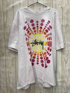 送料無料S82602 STUSSY ATTICUS PIGMENT DYED TEE BLUSH 半袖Tシャツ ステューシー XL　Y2K　90S