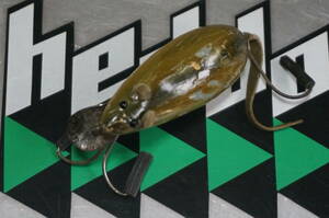 1円スタート USED HEDDON MEADOW MOUSE GRAY L-RIG NALLOW LIP GRASS EYE オールドへドンスプーク 初代メドウマウス 