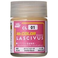 新品塗料・スプレー 塗料 Mr.カラー LASCIVUS(ラスキウス) ホワイトピーチ 18ml 光沢 [CL01]