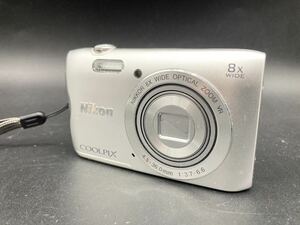 1円〜　Nikon COOLPIX ニコン クールピクス　A300 デジタルカメラ コンパクトデジタルカメラ デジカメ シルバー コンデジ　カメラ