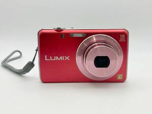 ③Panasonic パナソニック LUMIX ルミックス コンパクトデジタルカメラ DMC-FH8 ピンク 通電OK ACアダプター付き 1:2.5-6.4/4.3-21.5