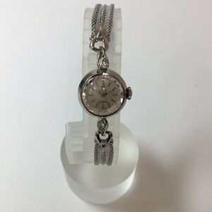 OMEGA オメガ マイスター カットガラス K18WGケース 2Pダイヤ 手巻き シルバー文字盤 レディース アンティーク 時計