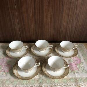 NARUMI Fine China カップ＆ソーサー　5客セット　