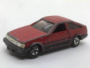 さA2★トミカ 日本製 ミニカー トヨタ カローラ レビン AE86 レッド×ブラック ツートーン 1/61 No.78 車輪軸曲がり有