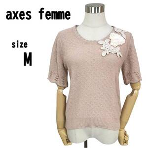 【M】axes femme レディース トップス 薄手ニット 透け感あり