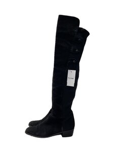 STUART WEITZMAN◆ロングブーツ/US7/BLK/スウェード