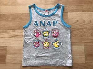 ★ANAP Kids アナップ タンクトップ ノースリーブTシャツ 110 グレー ★