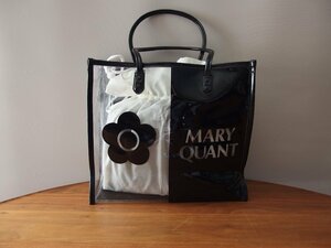 マリークワント★クリアトートバッグ★巾着袋付き★ビニールバッグ★MARY QUANT