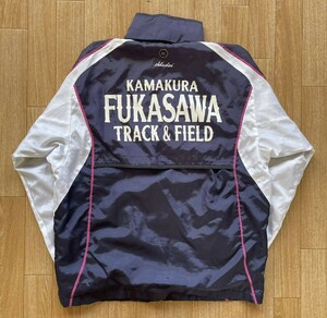 神奈川　鎌倉　深沢高等学校　陸上競技部　TRACK&FIELD　ウィンドブレーカー　ジャージ　移動着　メンズ　Mサイズ　MIZUNO　支給品　非売品