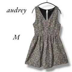 【オードリー】audrey　ワンピース　ノースリーブ　花柄　フローラル　M相当