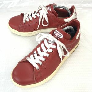 アディダス/adidas★STAN SMITH/ローカット/レザースニーカー【キッズ/レディース/23.5/赤/RED】sneakers/Shoes/trainers◆Q-351