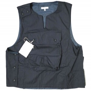 新品 Engineered Garments エンジニアードガーメンツ 19SS Cover Vest - High Count Twill カバーベスト ハイカウントツイル M NAVY g19337