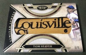 【1/1】2015 TOPPS TIER ONE Tom Seaver BAT BARREL バットバレル 1of1 HOF NEW YORK METS LEGEND (故人)