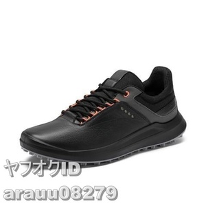 最安★スポーツシューズ 男性用 ブラック プロ ゴルフ ecco デンマーク