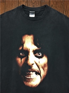 アリスクーパー ＡＬＩＣＥ ＣＯＯＰＥＲ ドアップ Ｔシャツ Ｍ 黒 ブラック ヘヴィメタル ロック バンド