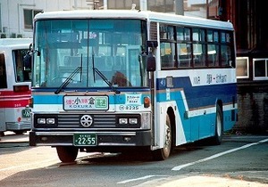 【 バス写真 Lサイズ 】 西鉄 懐かしのS型1987年式 ■ 8235北九州22か2255