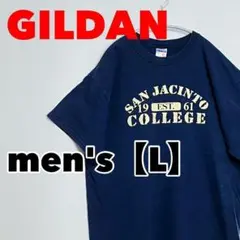 M293 【GILDAN】半袖プリントTシャツ【L】ネイビー