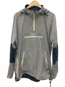 JUNYA WATANABE COMME des GARCONS MAN◆アノラックパーカー/M/コットン/NVY/チェック/WC-J039