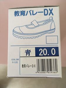 教育シューズ☆上履き バレーDX 20.0cm キッズ★ブルー未使用品★