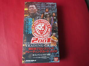 バンダイ 新日本プロレスリングトレーディングカード ２００１未開封１ＢＯＸ（３２パック入り）