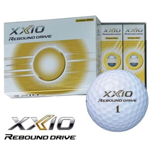 【新品 未使用品】DUNLOP XXIO REBOUND DRIVE　ゴルフボール　2021年モデル　1ダース　プレミアムホワイト　送料無料