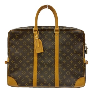 【ジャンク】 LOUIS VUITTON ルイ・ヴィトン M53361 モノグラム PVC ポルトドキュマン ヴォワヤージュ ブラウン 222380 ビジネスバッグ