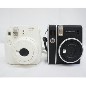 1円【ジャンク】FUJIFILM フジフイルム/ポラロイドカメラ 2台セット/instax mini/05