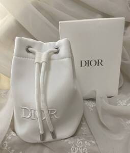 Dior ディオール ☆ノベルティ☆ストリング ポーチ ☆ホワイト