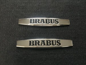 メルセデス・ベンツ BRABUS カーステッカー プレート 金属製 車用デカール エンブレム フェンダーバッジ シール 傷を隠す 2枚セット　03番