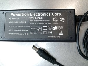 Powertron（ミスターマックス）社 PA1065-190T2B342 動作中古品 19V-3.42A 電源ケーブル無し 「ゆうパケットポスト（匿名）」発送（19）