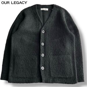 美品 OUR LEGACY モヘアカーディガン CARDIGAN Black Mohair 44サイズ