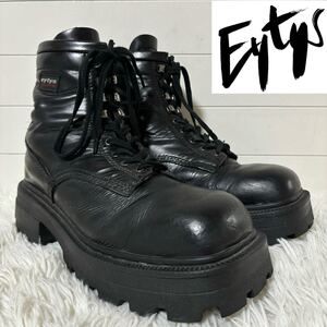 Eytys　Michigan　レースアップ　レザーブーツ　ブラック　エイティス　ショートブーツ　