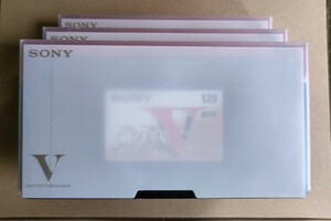 【未開封・未使用】SONY ソニー S-VHS ビデオテープ 120 3本セット 