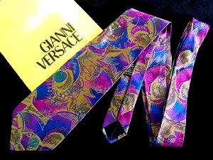 ♪今週の特売980円～♪3699♪良品【GIANNI VERSACE】ヴェルサーチ【アート デザイン 柄】ネクタイ♪