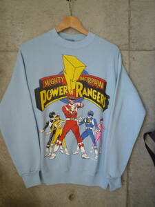 【激レア】90s USA製 パワーレンジャー スウェットシャツ POWER RANGERS sweat 80s 70s TULTEX タルテックス