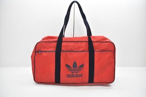 adidas ナイロン製 ボストンバッグ 赤×紺 [アディダス][兼松江商][スポーツ][80s][ビンテージ][昭和レトロ][当時物]